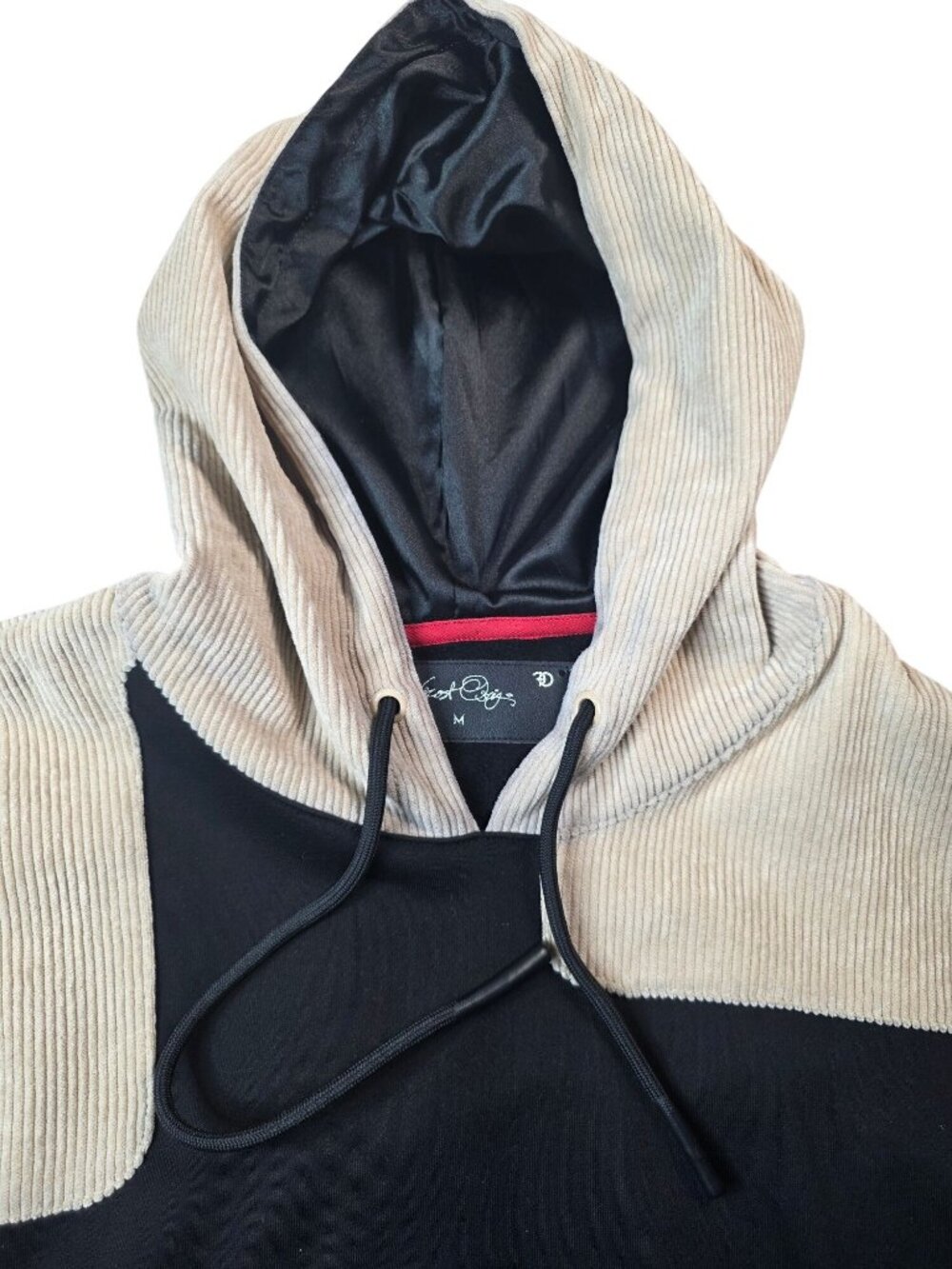 Frost Originals F5755 MonaLisa Corduroy Hoodie, Black, Men's Medium - Picture 4 of 9